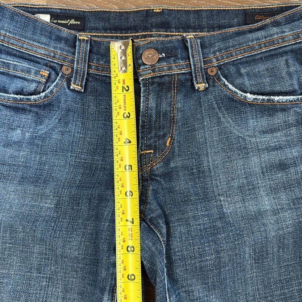 Citizens Of Humanity Ingris #002 Stretch Low Waist Flare Jeans Sz 26 - Picture 9 of 12